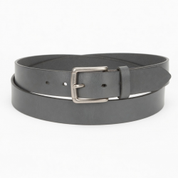 Vintage Grey Leather Belt