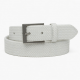White Men's Buckle Woven Belt