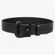 Belt Western Leather Black Buckle