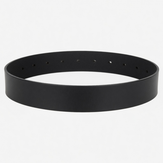 Belt Western Leather Black Buckle