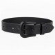Belt Western Leather Black Buckle