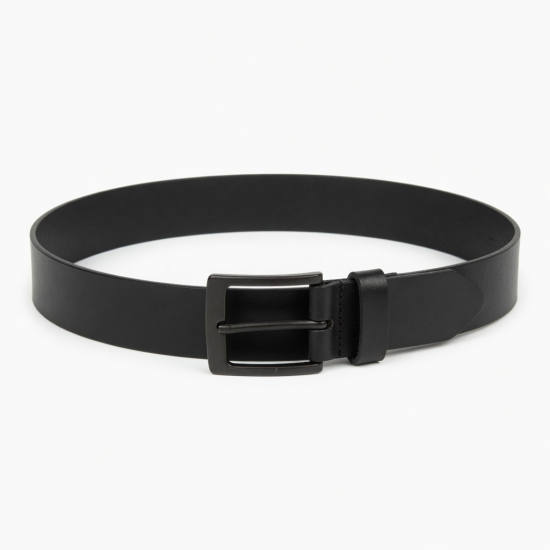 Belt Black Leather Belt Buckle