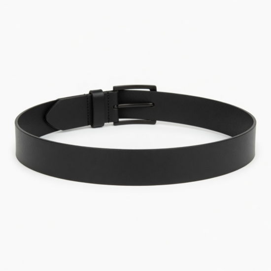 Belt Black Leather Belt Buckle