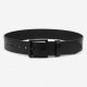 Wide Black Leather Belt Women's