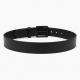 Wide Black Leather Belt Women's