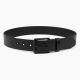 Wide Black Leather Belt Women's