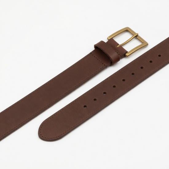 Brown Wide Leather Belt