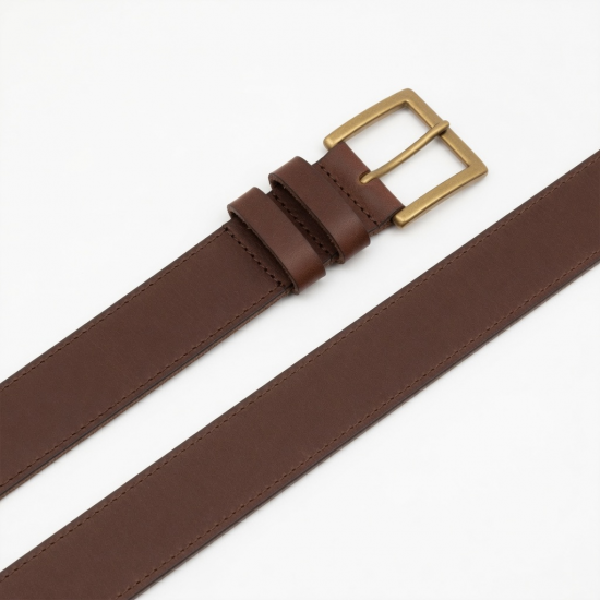 Brown Wide Leather Belt