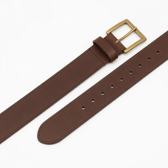 Brown Wide Leather Belt