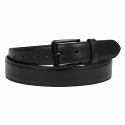 Vintage Belt Black Leather Buckle
