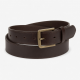 Leather Belt Coffee Buckle