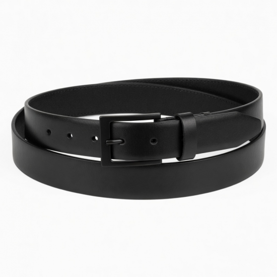 Leather Belt Black Waist