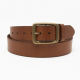 Vintage Tan Brown Leather Belt Buckle Wide