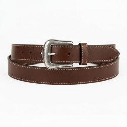 Brown Leather Western Belt