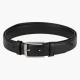 Men's Leather Black Belt Formal Belt