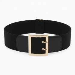 Women's Wide Waist Belt Buckle Elastic