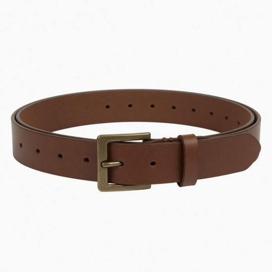Leather Brown Belt Buckle