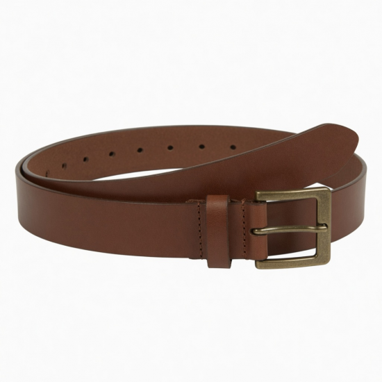 Leather Brown Belt Buckle
