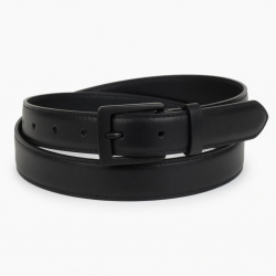 Black Leather Belt Buckle Women's
