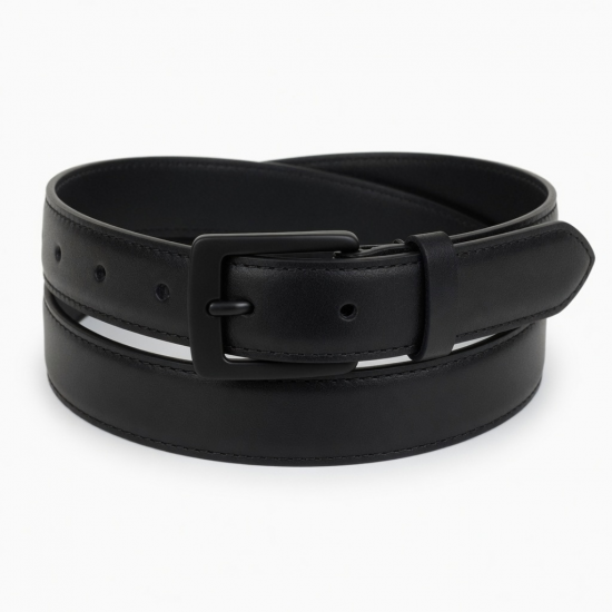 Black Leather Belt Buckle Women's
