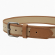 Canvas Leather Belt Beige 0736