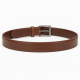 Canvas Leather Belt Beige