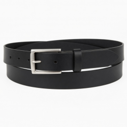 Black Leather Belt 7326