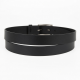 Black Leather Belt 7326