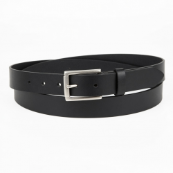 Black Leather Belt 7326