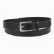Black Leather Belt 7326