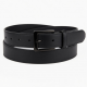 White Black Women's Black Buckle Belt