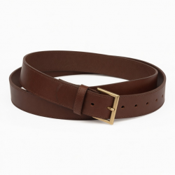 Brown Leather Belt Women's Wide