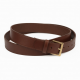 Brown Leather Belt Women's Wide
