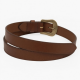 Women's Brown Leather Belt Buckle Western