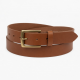 Tan Brown Leather Belt Buckle