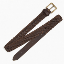 Leather Belt Braided Vintage
