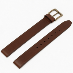Belt Leather Men's Brown Buckle