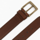 Belt Leather Men's Brown Buckle