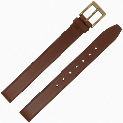 Belt Leather Men's Brown Buckle