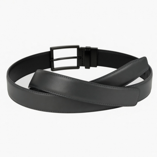Men's Reversible Belt Grey Black