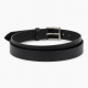 Buckle Belt Women's Black Adjustable Leather